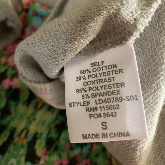 LUSTER Optical Illusion Racerback Tank Dress With Zipper Back Grey Size Small - Picture 8 of 9